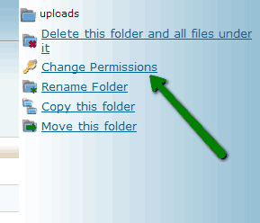changing file permissions
