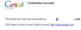 Gmail confirmation