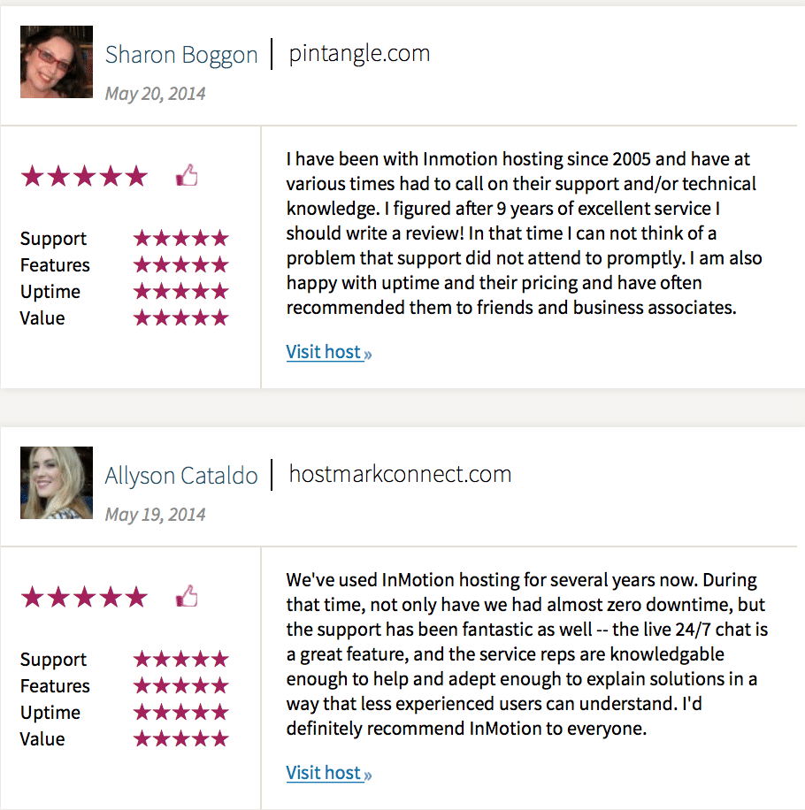 InMotion Hosting reviews