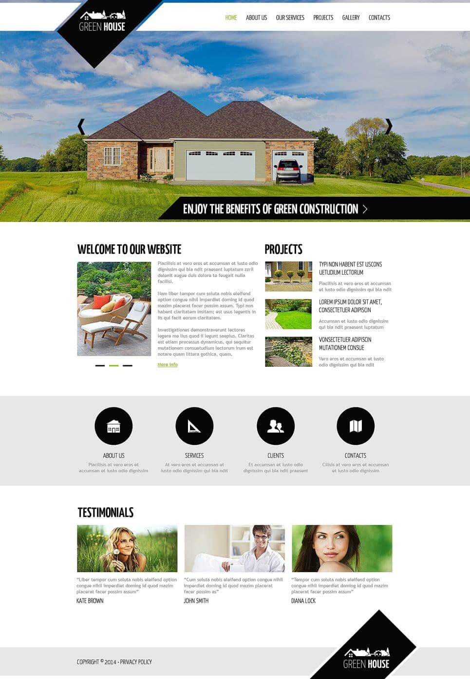 Green house template