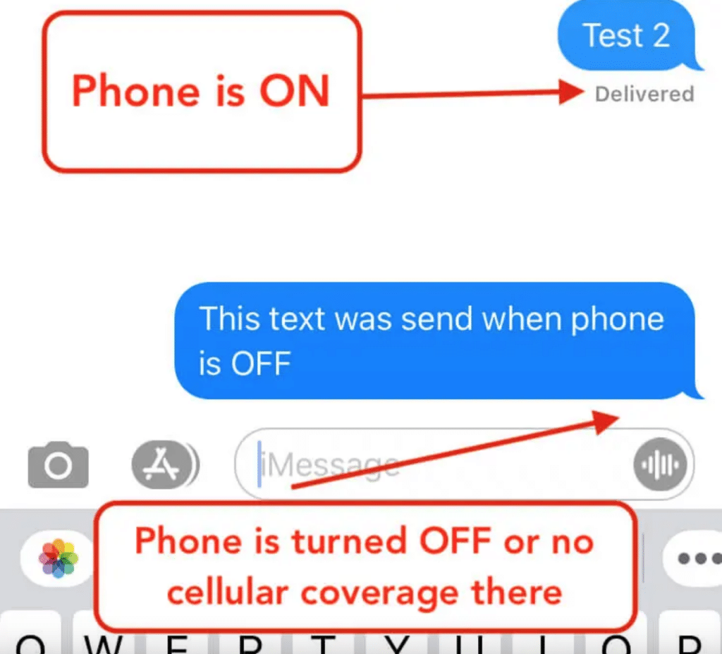 Checking if someone's iPhone is turned Off